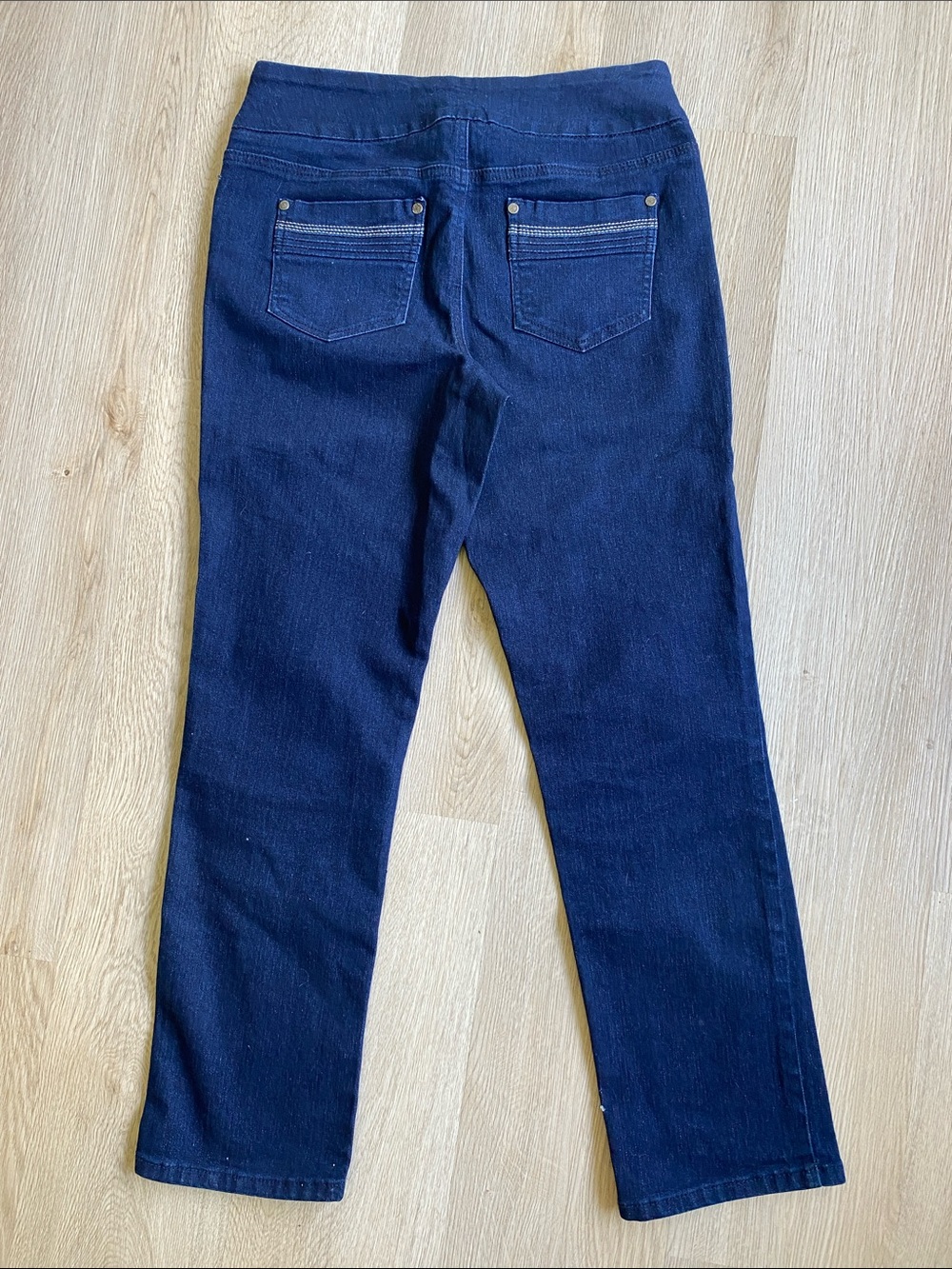 Northern Reflections Pull-On Stretch Ankle Jeans Dark Mid Rise Slim Straight - Picture 6 of 11